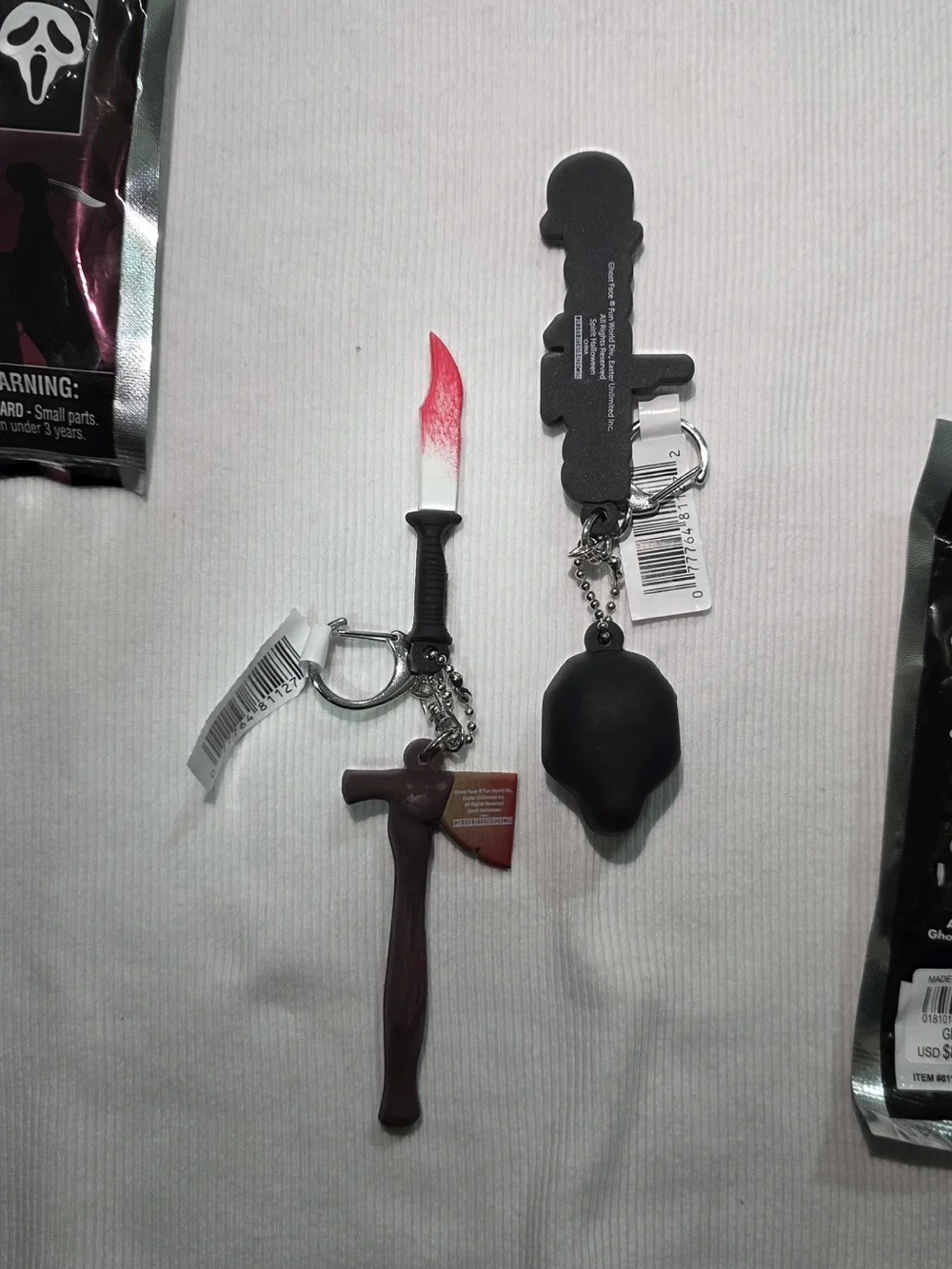 Ghost Face Bag Clip Bundle KeyChain Collectable Limited
